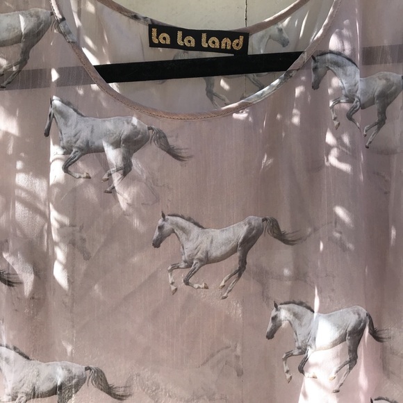 La La Land Sheer Lilac Top - Picture 5 of 6